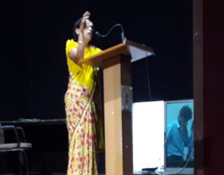 Guest lecture conducted by Dr Anisha Patil about their health issues for girls