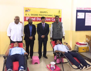Blood donation camp organized by Civil Dept on the occasion of Engineers day