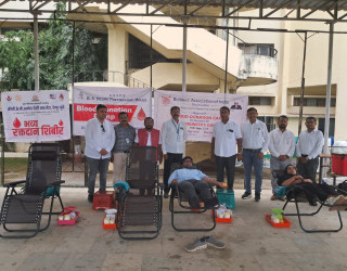 Civil Department organnized blood donation camp on the occasion on Engineer's day  Blood Donation(25-26)