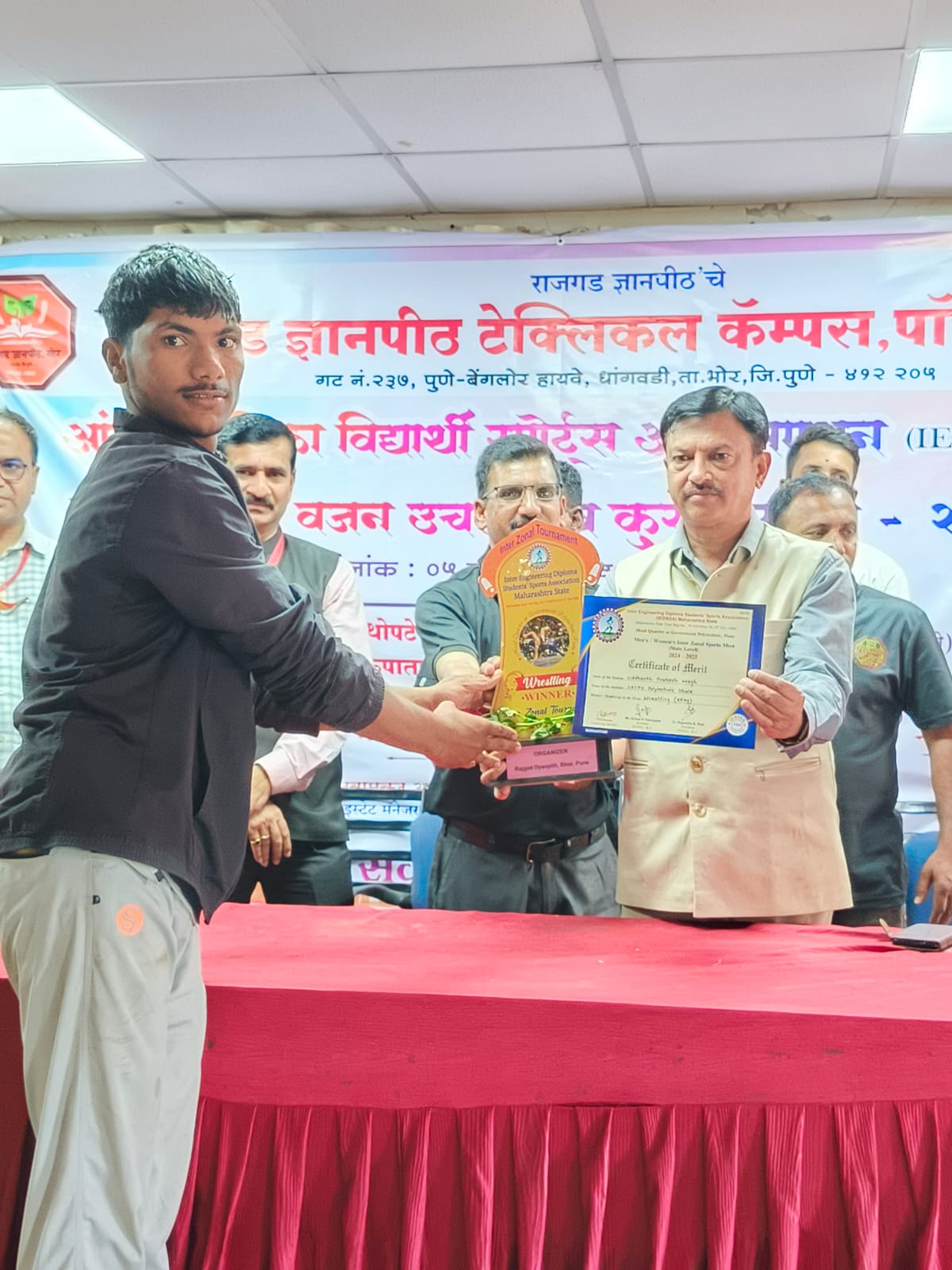 Winner in State Level Wrestling Championship